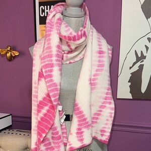 Pink Tie-Dye Scarf